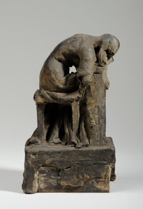 Maquette für die Figur der Trauer