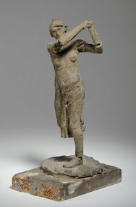 Modell für die Figur einer Golferin
