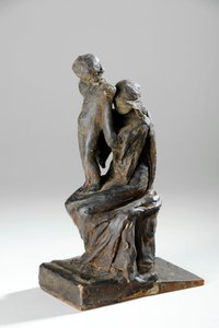 Modell für die Figuren einer Mutter und eines Kindes
