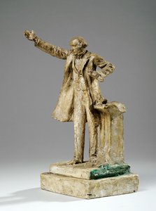 Maquette für die Statue von William Ewart Gladstone am Strand, London, um 1905 von William Hamo Thornycroft