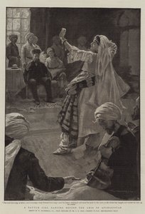 Eine Nautch-Tänzerin vor dem Amir von Afghanistan von William Hatherell
