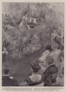 Zur Unterstützung der Soldaten- und Matrosenhilfsgesellschaft, Madame Melba singt beim Konzert in Dublin