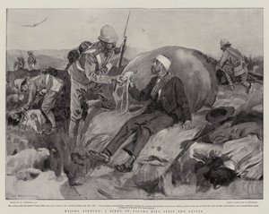 Majuba gerächt, eine Szene auf dem Talana-Hügel nach der Schlacht von William Hatherell
