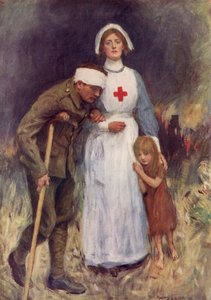 Rotes Kreuz Krankenschwester im Ersten Weltkrieg