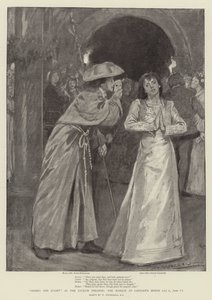 Romeo und Julia im Lyceum Theatre, der Maskenball im Haus der Capulets, Akt I, Szene V von William Hatherell