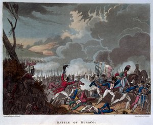 Schlacht von Busaco am 27. September 1810, graviert von J.C. Stadler, veröffentlicht 1818 von William Heath