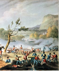 Schlacht von Maida, 4. Juli 1806, graviert von Thomas Sutherland (Detail)