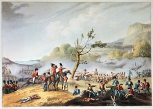 Schlacht von Maida, 4. Juli 1806, graviert von Thomas Sutherland von William Heath