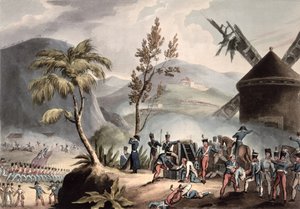 Schlacht von Roleia, 17. August 1808, graviert von Thomas Sutherland (Aquatinta) von William Heath