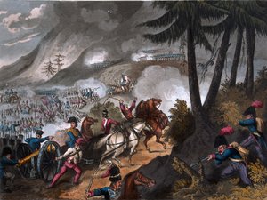 Schlacht in den Pyrenäen 1813, graviert von J.C. Stadler, veröffentlicht von Thomas Tegg, 1818