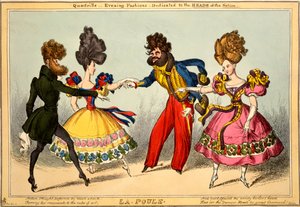 La Poule. Quadrille - Abendmode, gewidmet den KÖPFEN der Nation, 1827 von William Heath