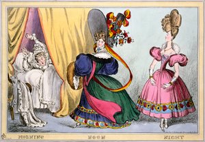 Morgen Mittag Nacht, ca. 1828 (handkolorierter Stich)