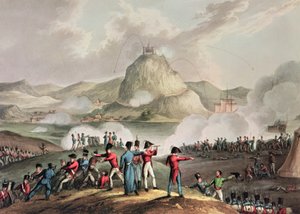 Belagerung von San Sebastian, Juli 1813, graviert von Thomas Sutherland von William Heath