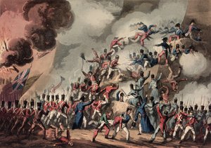 Sturm auf St. Sebastian, 31. August 1813, graviert von Thomas Sutherland von William Heath