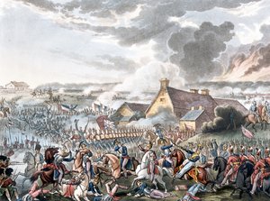 Die Schlacht von Waterloo, Illustration zu einem erzählenden Gedicht von Dr. Syntax, veröffentlicht 1818 von William Heath