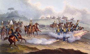 Die britische königliche Pferdeartillerie - Raketentrupp, 1835