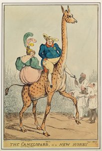 Die Giraffe oder ein neues Hobby, 1827 von William Heath