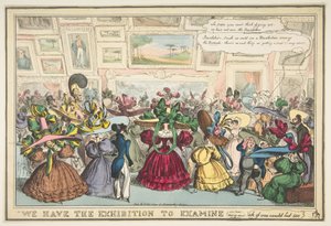 Wir haben die Ausstellung zu begutachten, 1810-40 von William Heath