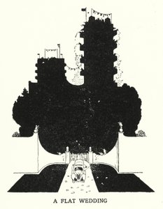 Eine flache Hochzeit von William Heath Robinson