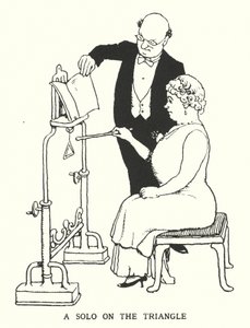 Ein Solo auf dem Triangel (Lithografie) von William Heath Robinson