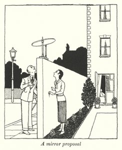 Ein Spiegelvorschlag von William Heath Robinson