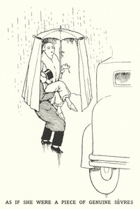 Als ob sie ein echtes Sèvres-Stück wäre (Lithografie) von William Heath Robinson