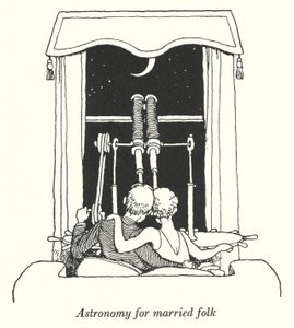 Astronomie für verheiratete Leute (Lithografie) von William Heath Robinson