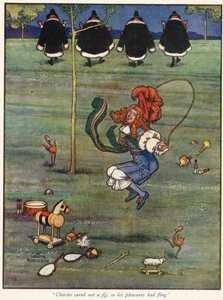 Charles kümmerte sich nicht darum, also ließ er seinen Vergnügungen freien Lauf von William Heath Robinson
