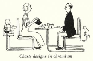 Keusche Designs in Chrom von William Heath Robinson