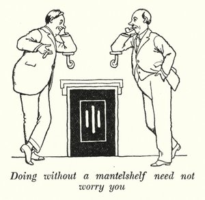 Ohne Kaminsims auszukommen, muss Sie nicht beunruhigen von William Heath Robinson