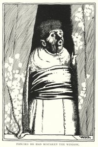 Glaubte, er habe das Fenster verwechselt von William Heath Robinson
