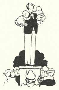 Wie man ein perfekter Ehemann wird (Litho) von William Heath Robinson