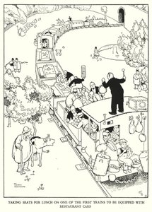 Illustration für Railway Ribaldry von W Heath Robinson von William Heath Robinson