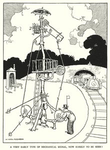 Illustration für Railway Ribaldry von W Heath Robinson von William Heath Robinson