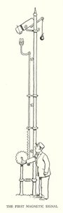 Illustration für Railway Ribaldry von W Heath Robinson (Lithographie) von William Heath Robinson