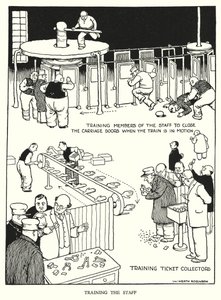 Illustration für Railway Ribaldry von W Heath Robinson