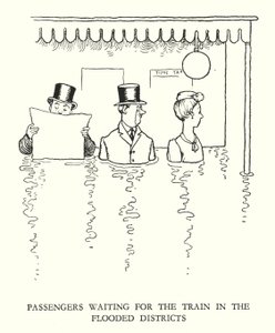 Illustration für Railway Ribaldry von W Heath Robinson von William Heath Robinson