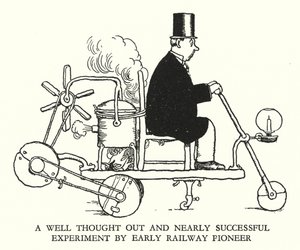 Illustration für Railway Ribaldry von W Heath Robinson von William Heath Robinson