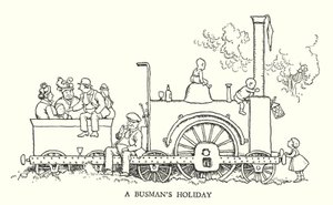 Illustration für Railway Ribaldry von W Heath Robinson von William Heath Robinson