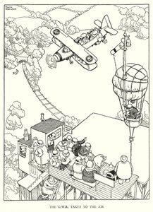 Illustration für Railway Ribaldry von W Heath Robinson