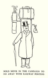 Illustration für Railway Ribaldry von W. Heath Robinson von William Heath Robinson