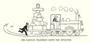Illustration für Railway Ribaldry von W Heath Robinson