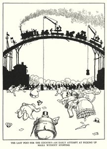 Illustration für Railway Ribaldry von W Heath Robinson von William Heath Robinson