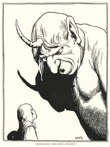 Sofort erschien der Geist (Stich) von William Heath Robinson