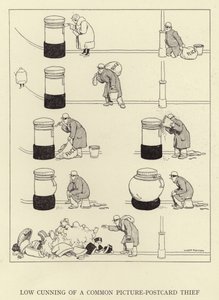 Niederträchtigkeit eines gewöhnlichen Postkartendiebs von William Heath Robinson