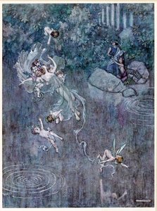 Oberon: und lasse ihn mit der schönen Aegle seinen Glauben brechen, aus Ein Sommernachtstraum, veröffentlicht 1914