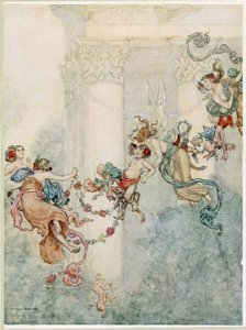 Puck: Sie hatte nie einen so süßen Wechselbalg, aus Ein Sommernachtstraum, veröffentlicht 1914