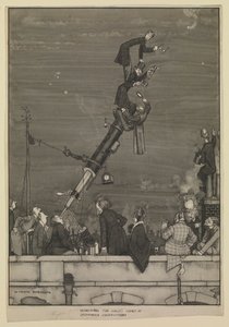 Auf der Suche nach dem Halleyschen Kometen am Greenwich-Observatorium von William Heath Robinson