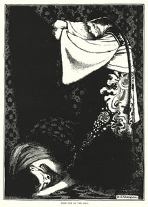 Tötete ihn auf der Stelle (Gravur) von William Heath Robinson