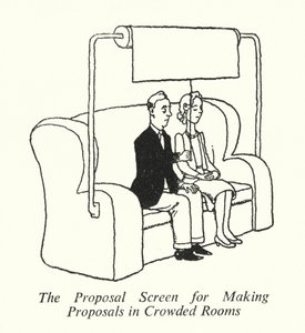 Der Vorschlagsbildschirm für Anträge in überfüllten Räumen von William Heath Robinson